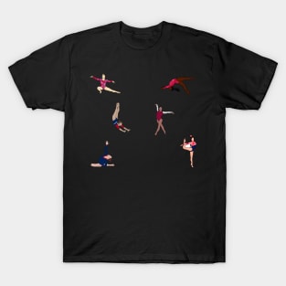 USA Women’s Gymnastics Sticker Pack T-Shirt